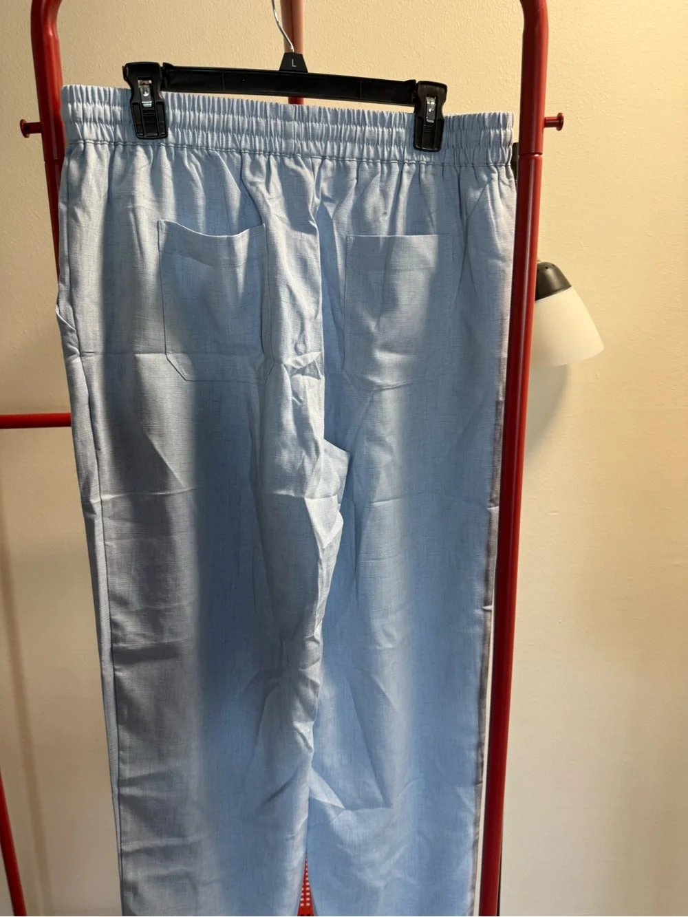 Men's Light Blue Drawstring Lounge Jogger Pants